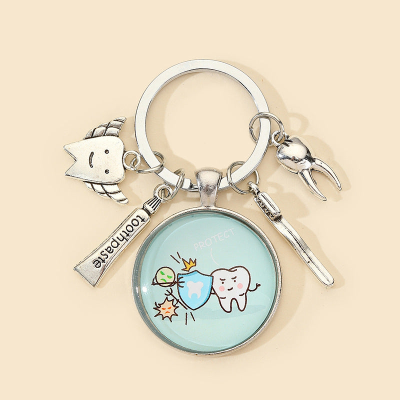 Wholesale Alloy Tooth Protection Creative Key Chain